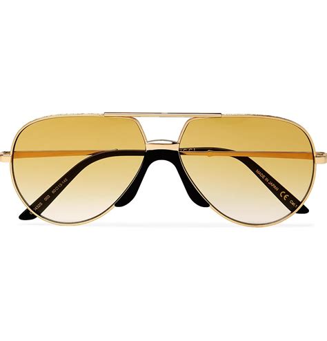 gold Gucci sunglasses for men